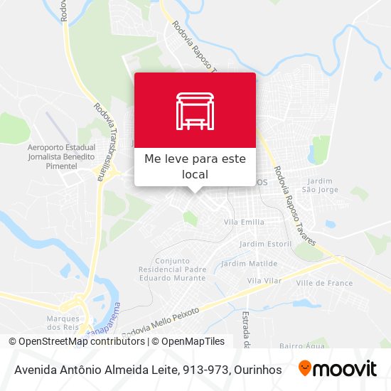 Avenida Antônio Almeida Leite, 913-973 mapa