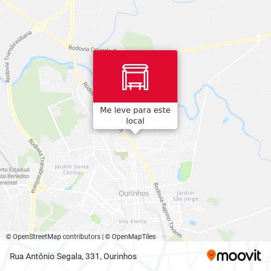 Rua Antônio Segala, 331 mapa