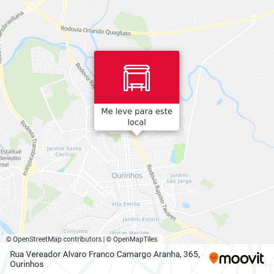 Rua Vereador Alvaro Franco Camargo Aranha, 365 mapa