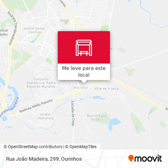 Rua João Madeira, 299 mapa