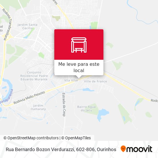 Rua Bernardo Bozon Verdurazzi, 602-806 mapa