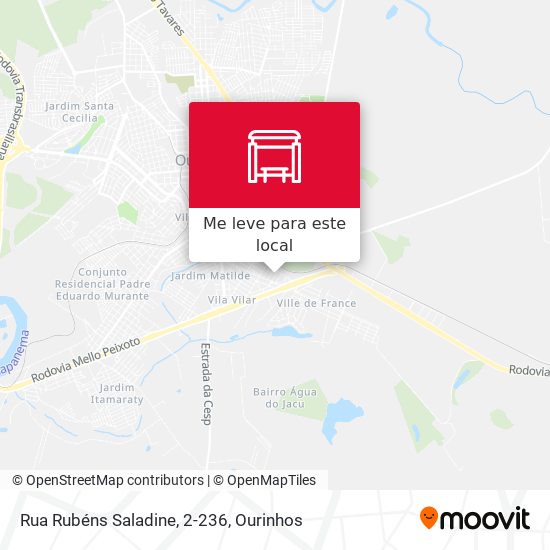 Rua Rubéns Saladine, 2-236 mapa