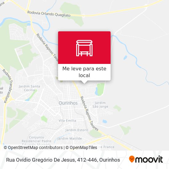 Rua Ovídio Gregório De Jesus, 412-446 mapa