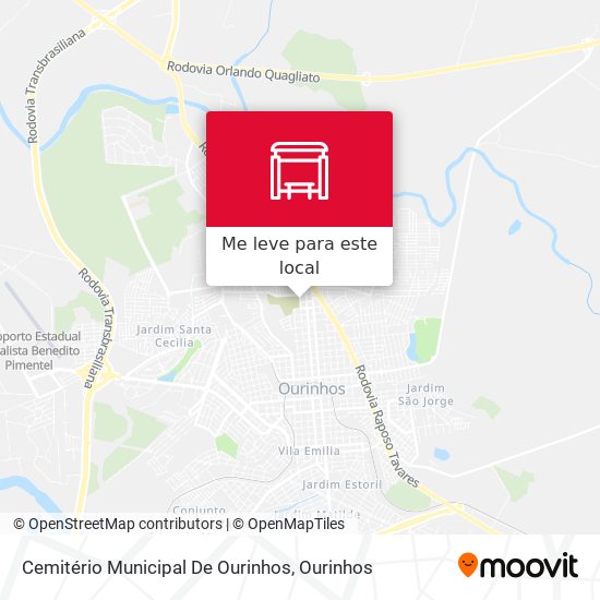 Cemitério Municipal De Ourinhos mapa