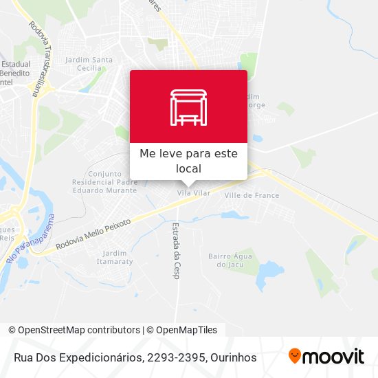 Rua Dos Expedicionários, 2293-2395 mapa