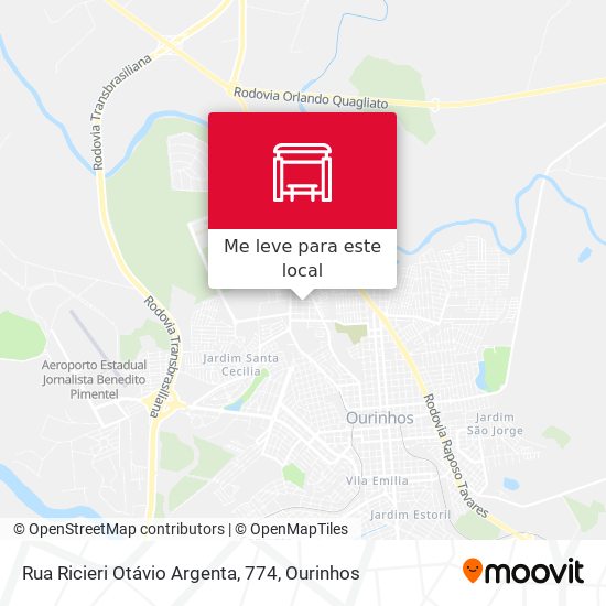 Rua Ricieri Otávio Argenta, 774 mapa