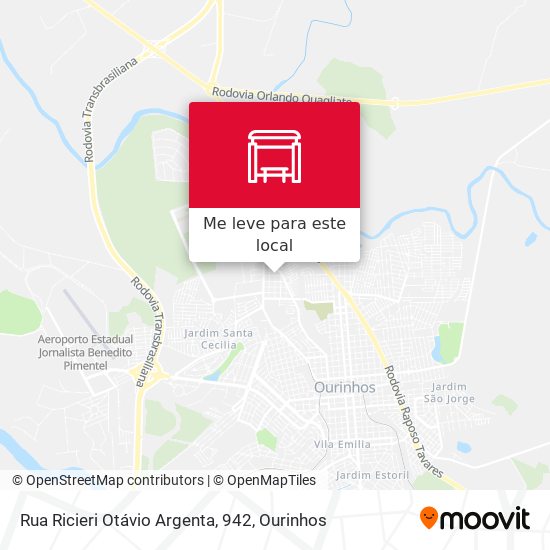 Rua Ricieri Otávio Argenta, 942 mapa