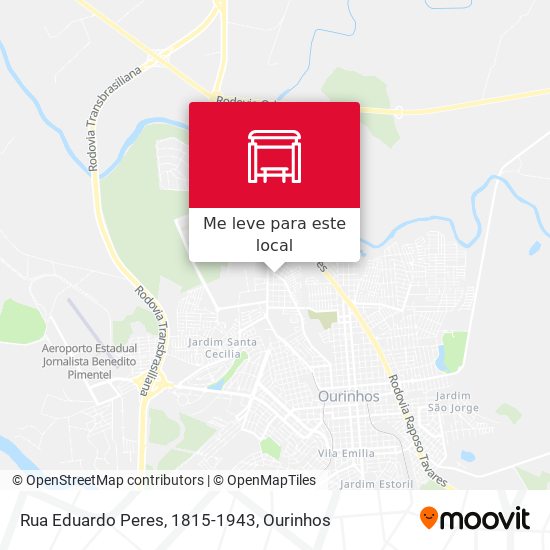 Rua Eduardo Peres, 1815-1943 mapa