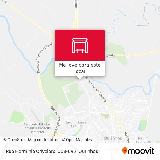 Rua Hermínia Crivelaro, 658-692 mapa