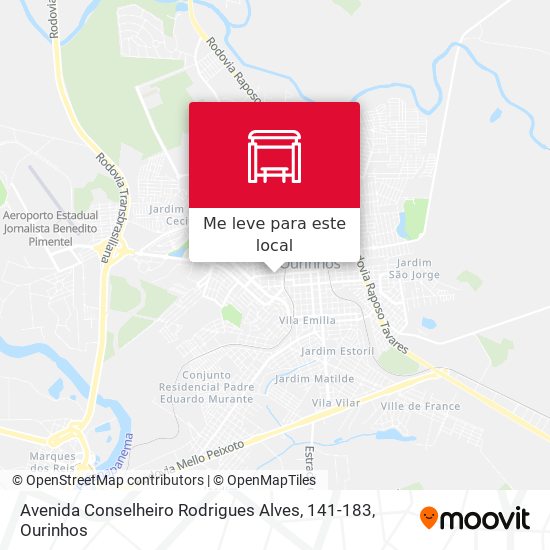 Avenida Conselheiro Rodrigues Alves, 141-183 mapa