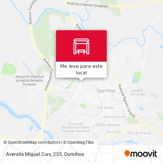 Avenida Miguel Cury, 235 mapa