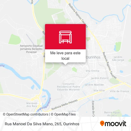 Rua Manoel Da Silva Mano, 265 mapa