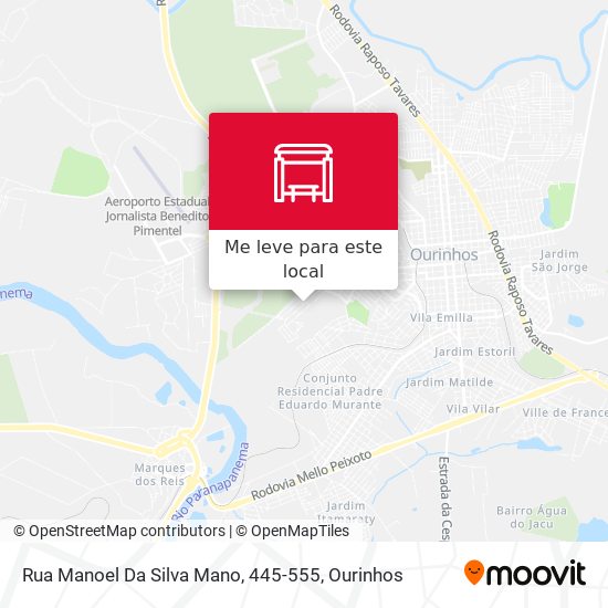 Rua Manoel Da Silva Mano, 445-555 mapa