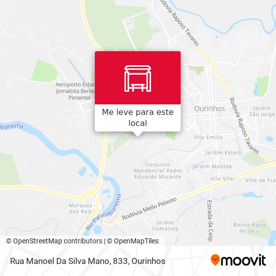 Rua Manoel Da Silva Mano, 833 mapa