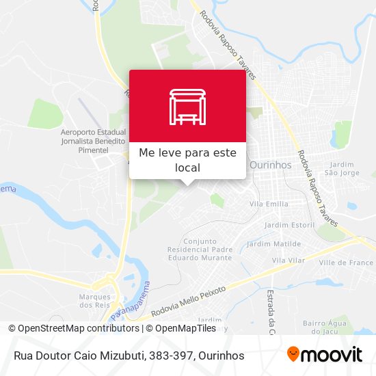Rua Doutor Caio Mizubuti, 383-397 mapa