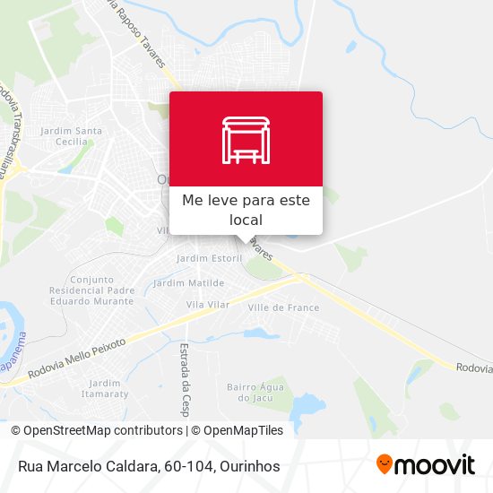 Rua Marcelo Caldara, 60-104 mapa
