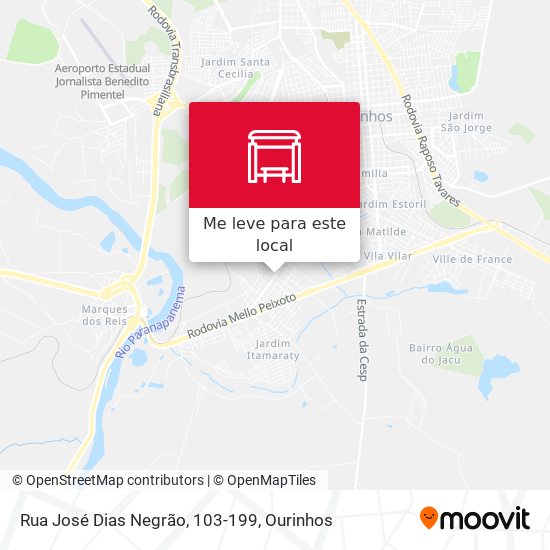 Rua José Dias Negrão, 103-199 mapa
