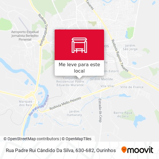 Rua Padre Rui Cândido Da Silva, 630-682 mapa