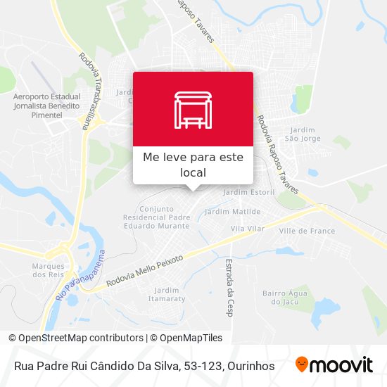 Rua Padre Rui Cândido Da Silva, 53-123 mapa
