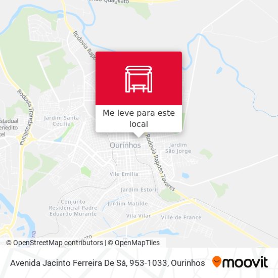 Avenida Jacinto Ferreira De Sá, 953-1033 mapa