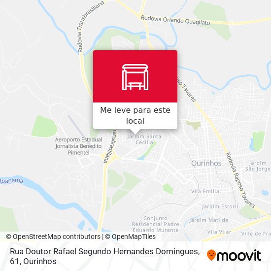 Rua Doutor Rafael Segundo Hernandes Domingues, 61 mapa