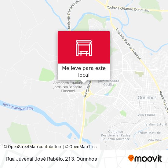 Rua Juvenal José Rabêlo, 213 mapa