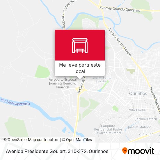 Avenida Presidente Goulart, 310-372 mapa