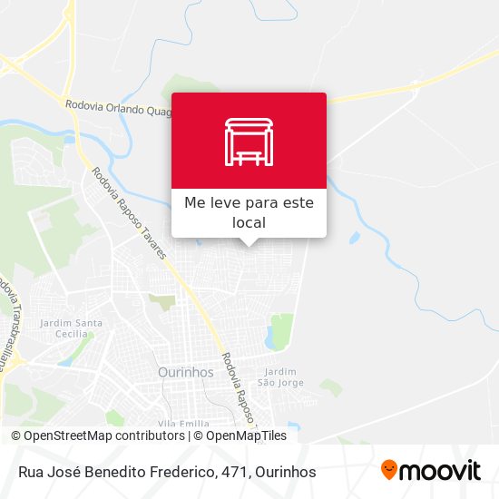 Rua José Benedito Frederico, 471 mapa