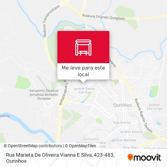 Rua Marieta De Oliveira Vianna E Silva, 423-483 mapa