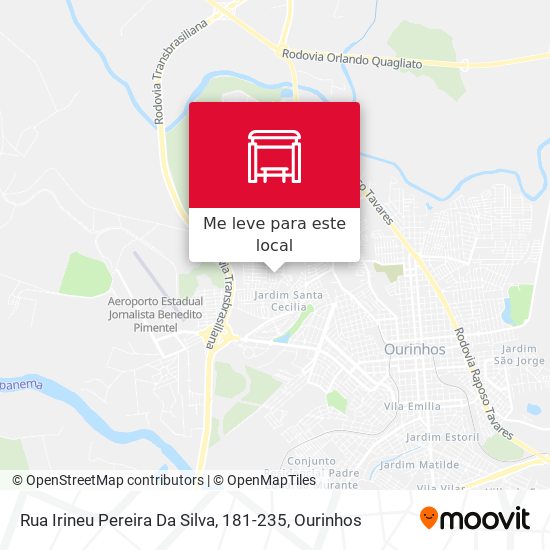 Rua Irineu Pereira Da Silva, 181-235 mapa