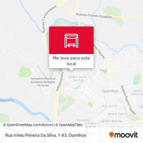 Rua Irineu Pereira Da Silva, 1-83 mapa