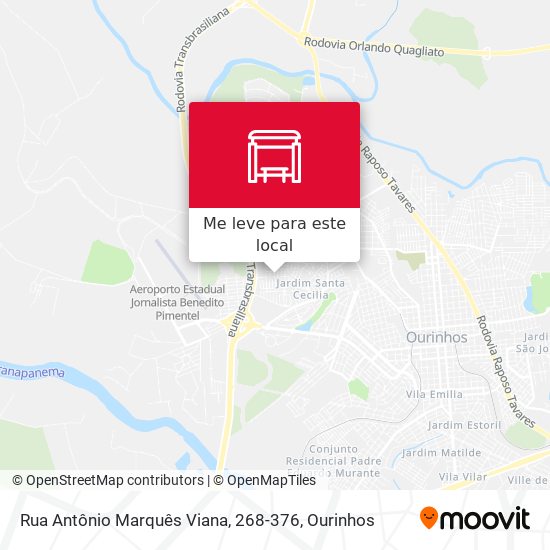 Rua Antônio Marquês Viana, 268-376 mapa