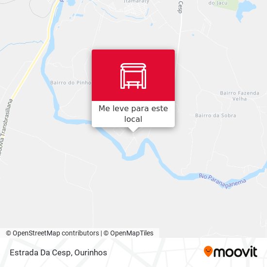 Estrada Da Cesp mapa