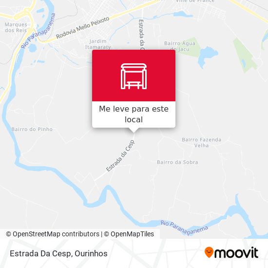 Estrada Da Cesp mapa