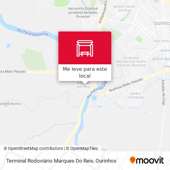 Terminal Rodoviário Marques Do Reis mapa