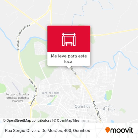 Rua Sérgio Oliveira De Morães, 400 mapa