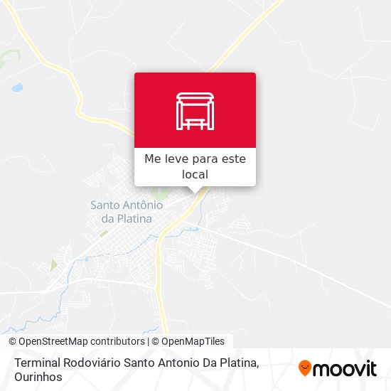 Terminal Rodoviário Santo Antonio Da Platina mapa