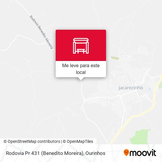 Rodovia Pr 431 (Benedito Moreira) mapa