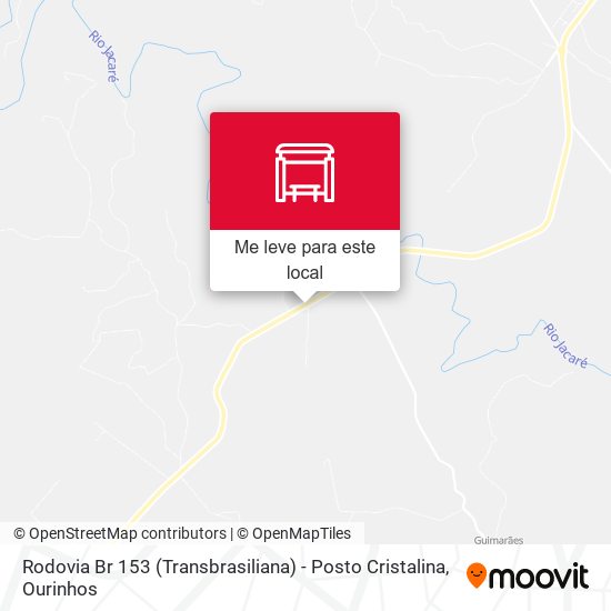 Rodovia Br 153 (Transbrasiliana) - Posto Cristalina mapa