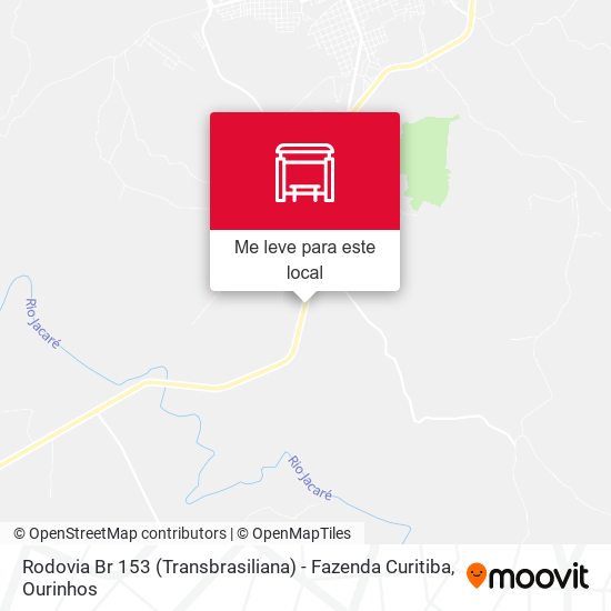 Rodovia Br 153 (Transbrasiliana) - Fazenda Curitiba mapa