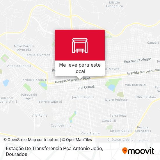 Estação De Transferência Pça Antônio João mapa