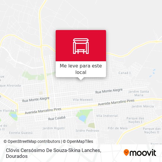 Clóvis Cersósimo De Souza-Skina Lanches mapa