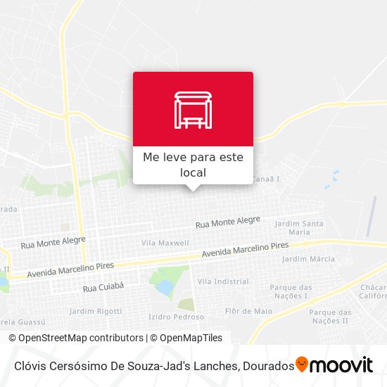 Clóvis Cersósimo De Souza-Jad's Lanches mapa