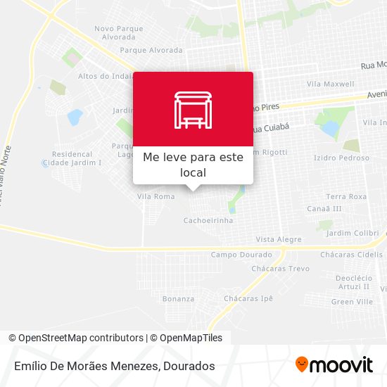 Emílio De Morães Menezes mapa