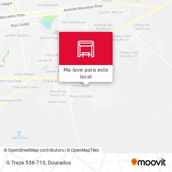 G Treze 536-710 mapa