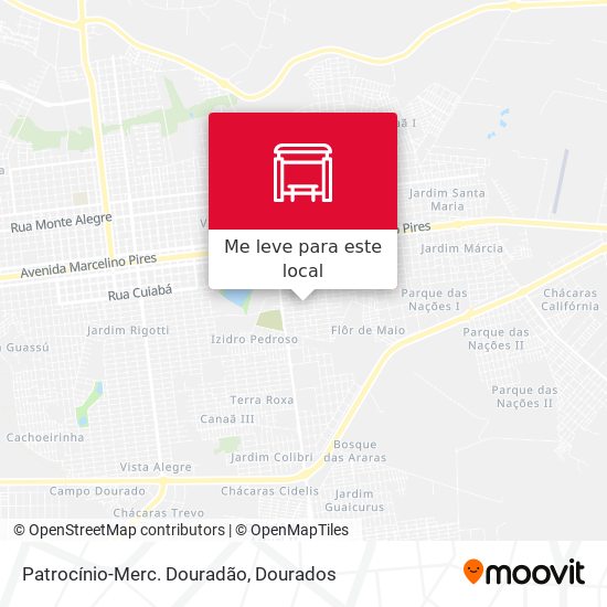 Patrocínio-Merc. Douradão mapa