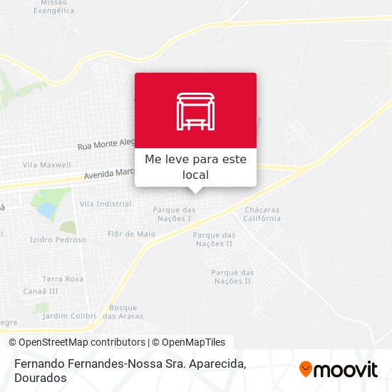Fernando Fernandes-Nossa Sra. Aparecida mapa