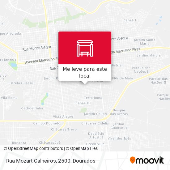 Rua Mozart Calheiros, 2500 mapa