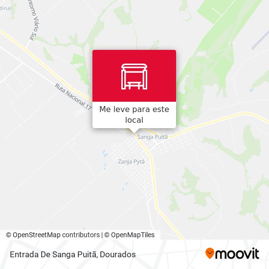 Entrada De Sanga Puitã mapa