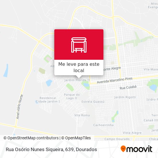 Rua Osório Nunes Siqueira, 639 mapa